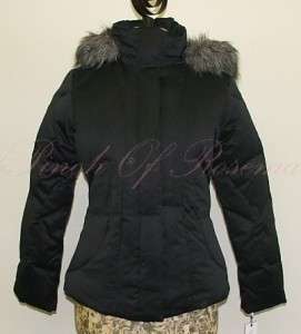 Calvin Klein Down Puff Faux Fur Hood Jacket Coat Petite 885719443931 