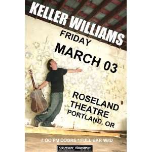  Keller Williams Poster   Roseland Concert Flyer   Grass 