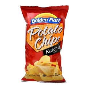  Medium Ketchup Potato Chips Case of 12 x 5 oz by Golden 