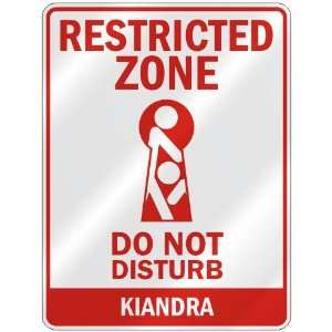   ZONE DO NOT DISTURB KIANDRA  PARKING SIGN