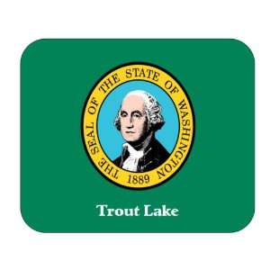  US State Flag   Trout Lake, Washington (WA) Mouse Pad 
