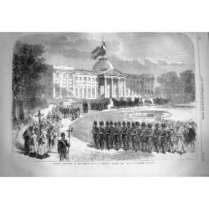   1869 Funeral Procession Prince Belgium Palace Laeken