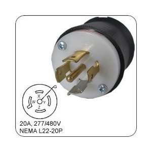  HUBBELL HBL2521 AC Plug NEMA L22 20 Male
