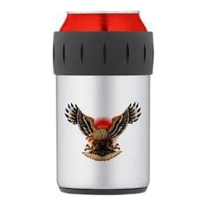  Thermos Can Cooler Koozie Tattoo Eagle Freedom On Sunset 