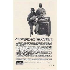  1972 Kustom Guitar Amplifier Surgeon Nit Pickers Print Ad 