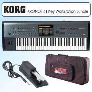  Korg KRONOS61 61 Key Music Workstation Black Outfit 