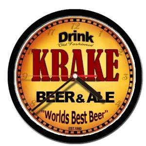  KRAKE beer and ale cerveza wall clock 