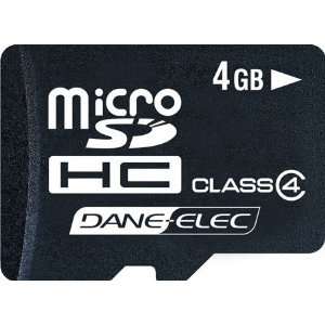  Dane Elec 4GB Micro SD Flash Card