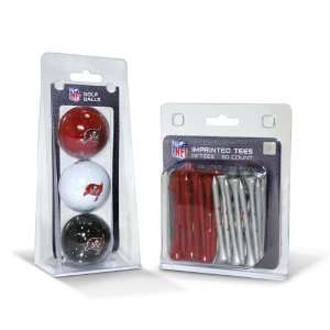  Team Golf Tampa Bay Buccaneers NFL 3 Ball Pack and 50 Tee 