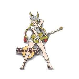  Hard Rock Cafe Pin 13904 Minneapolis Norse Girl w/ Guitar 