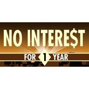  3x6 Vinyl Banner   Financing No Interest 1 Year 