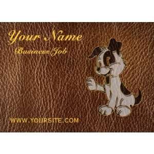  Leather Look Dog Business Card Templates