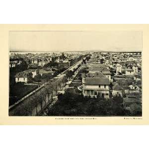 1901 Print Alameda California City Hall View Bay Shore   Original 