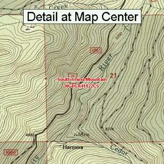 USGS Topographic Quadrangle Map   South China Mountain, California 