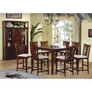  Coaster Ethan Counter Height Dining Room Set in Distressed 