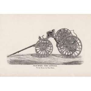  Four Wheel Hose Carriage To be Drawn by One Horse 20x30 