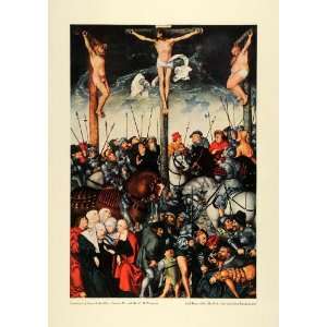   Knights Medieval Cranach   Original Color Print