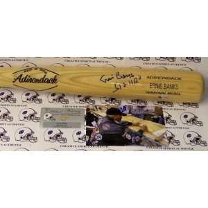  Chicago Cubs Ernie Banks Hand Signed Baseball Bat Sports 