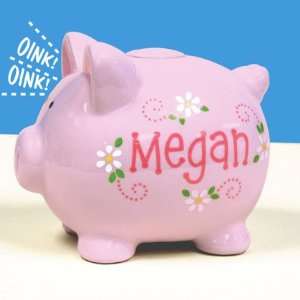  Pink Piggy Bank Personalized Toys & Games