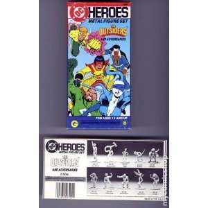  DC Heroes OUTSIDERS Metal Figure Box Set (1986 RPG) Toys 