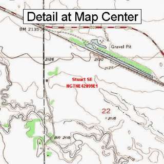   Topographic Quadrangle Map   Stuart SE, Nebraska (Folded/Waterproof