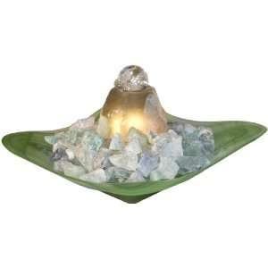 com Table Fountains ~ Fluorite Rock Gemstone Tabletop Water Fountain 