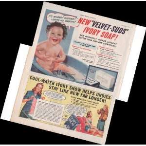   Baby Bath Laundry Detergent Home Cleaning 1941 Antique Advertisement