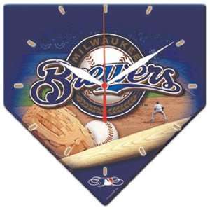  Brewers MLB High Definition Clock by Wincraft
