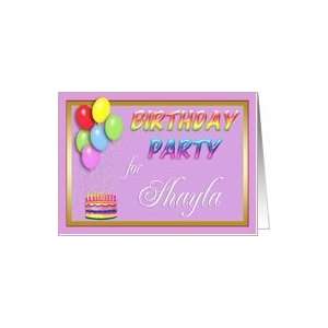  Shayla Birthday Party Invitation Card Toys & Games