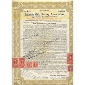  Grace Kelly 1944 Atlantic City Racing Assoc $5,000 Bond 