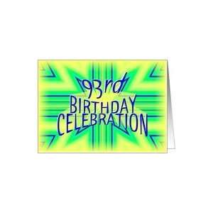    93rd Birthday Party Invitation Bright Star Card Toys & Games