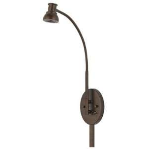    Bronze Adjustable LED Plug In Swing Arm Wall Lamp