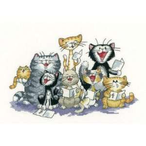  Choir Cats Rule, The   Cross Stitch Pattern Arts, Crafts 