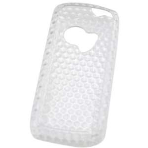  Clear Hexagon Pattern TPU Skin Case For Huawei M228 Cell 