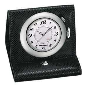 Mont Blanc Boheme Leather Collection   Travel Alarm Clock