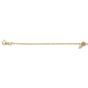  Black Hills Gold by Coleman Gold Rose Anklet Jewelry