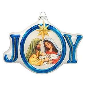  JOY With Holy Family Ornament