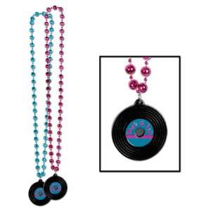  Beads w/Rock & Roll Record Medallion Case Pack 96   693318 