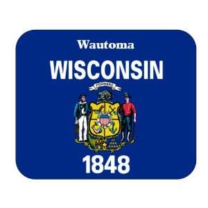    US State Flag   Wautoma, Wisconsin (WI) Mouse Pad 