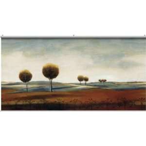   Plains Trees Rolling Hills Portable Wall Mural