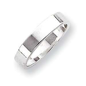   Sterling Silver 4mm Flat Band   Size 10 West Coast Jewelry Jewelry