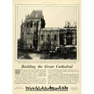   Indiana Limestone Co Bedford Construction   Original Print Ad Home