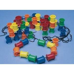    S&S Worldwide Spools & Laces Manipulative Set Toys & Games