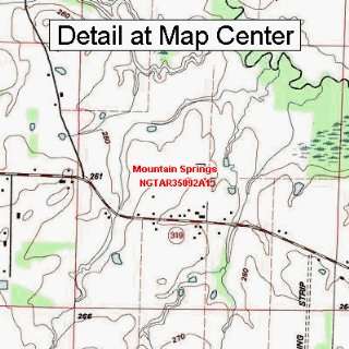  USGS Topographic Quadrangle Map   Mountain Springs 