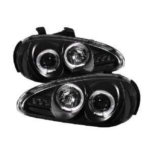 Mazda MX3 92 96 Halo LED Projector Headlights Black w/ FREE SUPER 