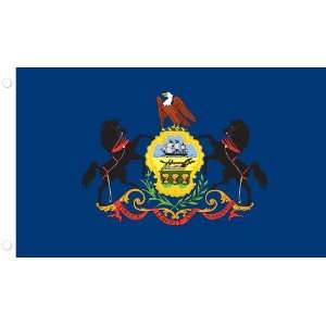  Allied Flag Outdoor Nylon State Flag, Pennsylvania, 2 Foot 