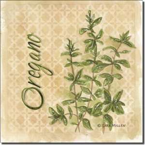  Oregano by Sara Mullen   Herb Art Ceramic Accent Tile 8 x 