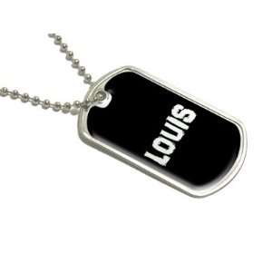 Louis   Name Military Dog Tag Luggage Keychain