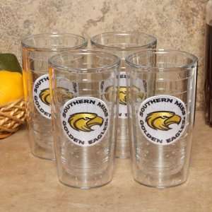  NCAA Tervis Tumbler Southern Miss Golden Eagles 4 Pack 