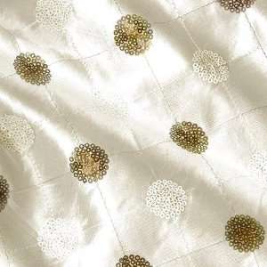  58 Wide Sequined Taffeta Ivory Fabric By The Yard Arts 